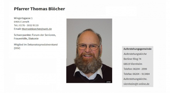 Pfarrer Thomas Blöcher  